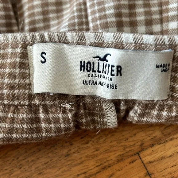 Hollister School Girl Plaid Ultra High-Rise A-Line Mini Skirt Size Small - Picture 5 of 12